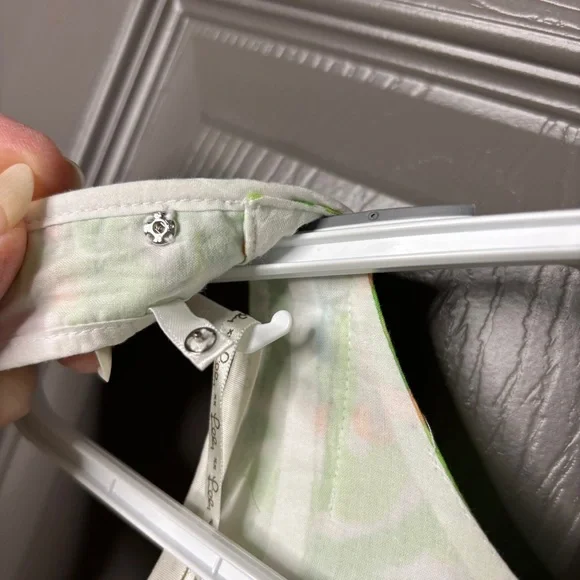 Lilly Pulitzer Fryer Shift Dress Size 4 Elephant Ears Multi Green Yellow Pink - Picture 9 of 15